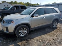 Salvage cars for sale at York Haven, PA auction: 2014 KIA Sorento LX