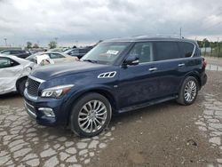 Salvage cars for sale at Indianapolis, IN auction: 2015 Infiniti QX80