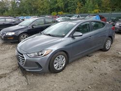 Salvage cars for sale at Candia, NH auction: 2017 Hyundai Elantra SE