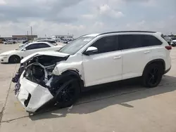 Toyota Highlander se salvage cars for sale: 2019 Toyota Highlander SE