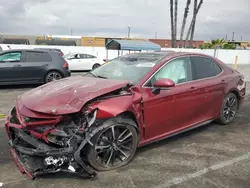 Salvage cars for sale at Van Nuys, CA auction: 2018 Toyota Camry XSE