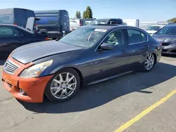 Salvage cars for sale from Copart Hayward, CA: 2012 Infiniti G37 Base