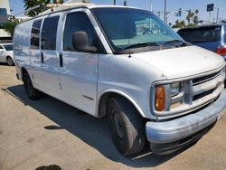 Salvage trucks for sale at Bakersfield, CA auction: 2001 Chevrolet Express G2500