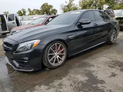 Salvage cars for sale at Bridgeton, MO auction: 2017 Mercedes-Benz C 63 AMG