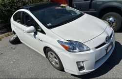 Salvage cars for sale at Assonet, MA auction: 2010 Toyota Prius