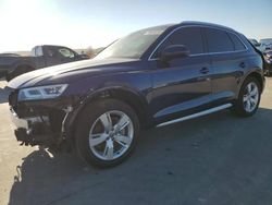 Salvage cars for sale at Grand Prairie, TX auction: 2018 Audi Q5 Premium Plus