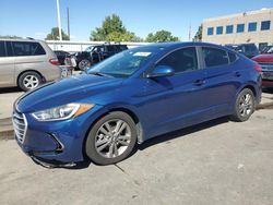 Salvage cars for sale at Littleton, CO auction: 2017 Hyundai Elantra SE