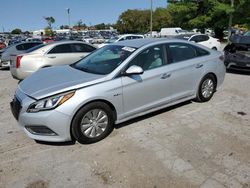 Salvage cars for sale at Lexington, KY auction: 2016 Hyundai Sonata Hybrid