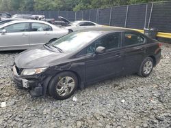 Honda salvage cars for sale: 2013 Honda Civic LX