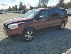 Chevrolet salvage cars for sale: 2007 Chevrolet Uplander LT