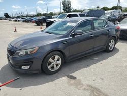 KIA Optima LX salvage cars for sale: 2015 KIA Optima LX