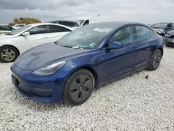 Salvage cars for sale at Taylor, TX auction: 2021 Tesla Model 3