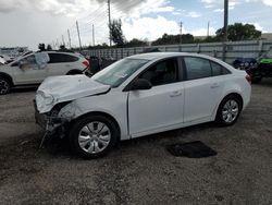 Chevrolet salvage cars for sale: 2015 Chevrolet Cruze LS