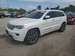 Salvage cars for sale at Bridgeton, MO auction: 2017 Jeep Grand Cherokee Overland