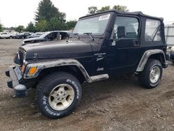 Salvage cars for sale at Finksburg, MD auction: 2001 Jeep Wrangler / TJ Sport