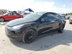 Salvage cars for sale at Grand Prairie, TX auction: 2021 Tesla Model Y