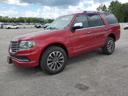 Salvage cars for sale at Dunn, NC auction: 2016 Lincoln Navigator Select