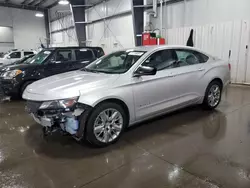 Chevrolet salvage cars for sale: 2016 Chevrolet Impala LS