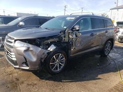 Salvage cars for sale at Chicago Heights, IL auction: 2019 Toyota Highlander SE