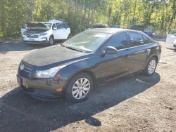 Chevrolet salvage cars for sale: 2011 Chevrolet Cruze LT