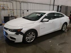 Salvage cars for sale from Copart Avon, MN: 2016 Chevrolet Malibu LT