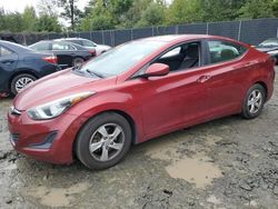 Salvage cars for sale at Waldorf, MD auction: 2014 Hyundai Elantra SE