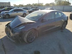 Salvage cars for sale from Copart Wilmer, TX: 2022 Tesla Model 3