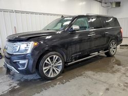 Salvage cars for sale at Windham, ME auction: 2021 Ford Expedition Max Platinum