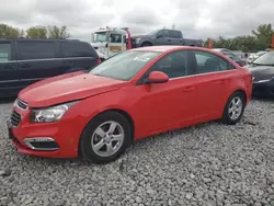 Salvage cars for sale at Barberton, OH auction: 2015 Chevrolet Cruze LT