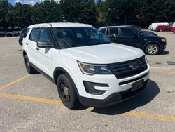 Ford salvage cars for sale: 2017 Ford Explorer Police Interceptor