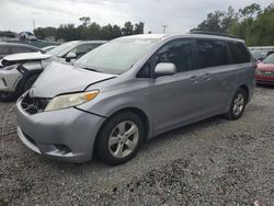 Salvage cars for sale at Riverview, FL auction: 2012 Toyota Sienna LE