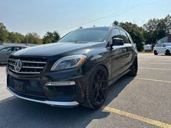 Salvage cars for sale at North Billerica, MA auction: 2013 Mercedes-Benz ML 63 AMG