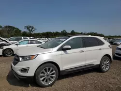 Salvage cars for sale at Des Moines, IA auction: 2018 Ford Edge Titanium