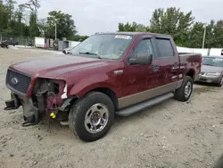 Salvage cars for sale from Copart Baltimore, MD: 2005 Ford F150 Supercrew