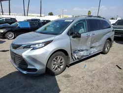 Salvage cars for sale at Van Nuys, CA auction: 2021 Toyota Sienna LE