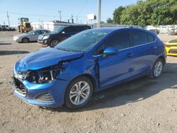 Chevrolet salvage cars for sale: 2019 Chevrolet Cruze LT