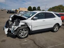 Salvage cars for sale at Moraine, OH auction: 2018 Chevrolet Equinox Premier