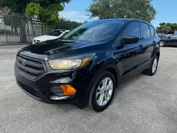 Salvage cars for sale at Miami, FL auction: 2018 Ford Escape S