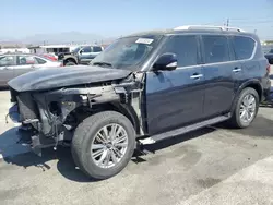 Salvage cars for sale at Sun Valley, CA auction: 2021 Infiniti QX80 Luxe