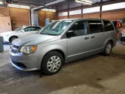 Salvage cars for sale at Ebensburg, PA auction: 2019 Dodge Grand Caravan SE