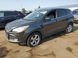 Salvage cars for sale at Woodhaven, MI auction: 2015 Ford Escape SE