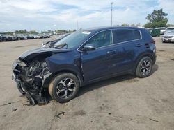 Salvage cars for sale at Woodhaven, MI auction: 2020 KIA Sportage LX