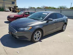 Salvage cars for sale at Wilmer, TX auction: 2018 Ford Fusion SE