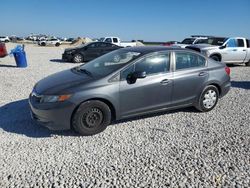 Salvage cars for sale from Copart Temple, TX: 2012 Honda Civic LX