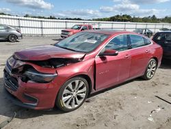 Salvage cars for sale at Fredericksburg, VA auction: 2018 Chevrolet Malibu Premier