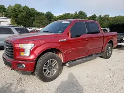 Salvage cars for sale from Copart Mendon, MA: 2016 Ford F150 Supercrew