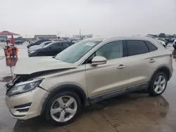 Salvage cars for sale at Grand Prairie, TX auction: 2017 Lincoln MKC Premiere