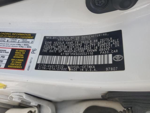 2012 Toyota Camry Base