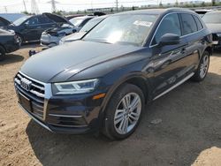 Salvage cars for sale at Elgin, IL auction: 2018 Audi Q5 Premium Plus