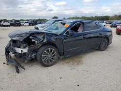 Salvage cars for sale at San Antonio, TX auction: 2021 Hyundai Sonata Limited